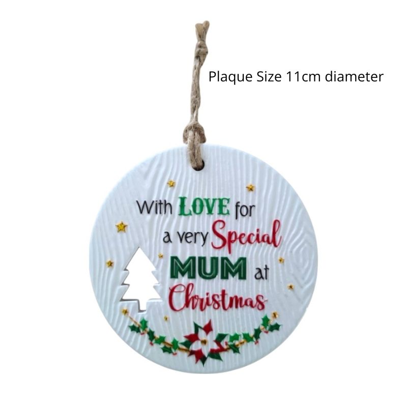 Special Mum Christmas Wishes Plaque NEW!