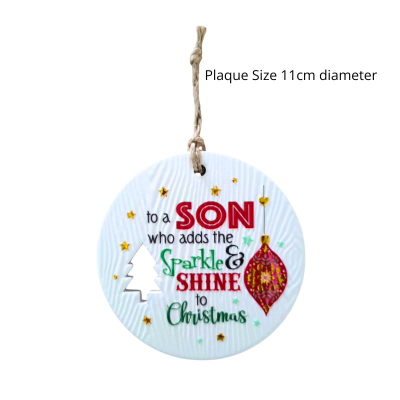 Son Christmas Wishes Plaque NEW!