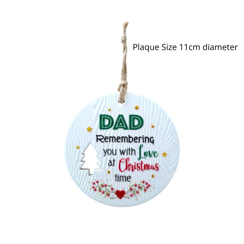 Dad Memories Christmas Wishes Plaque NEW!