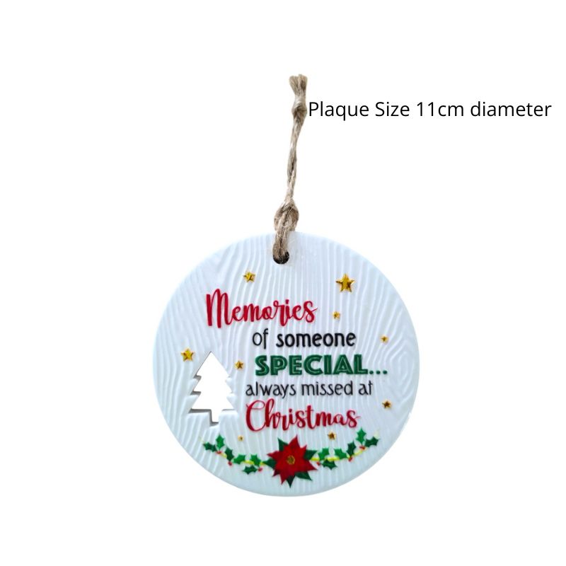 Someone Special Memories Christmas Wishes Plaque NEW!