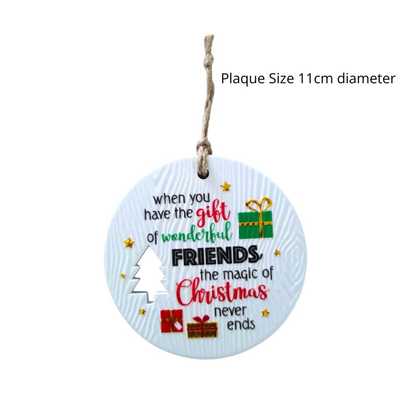 Most Wonderful Christmas Wishes Plaque NEW!