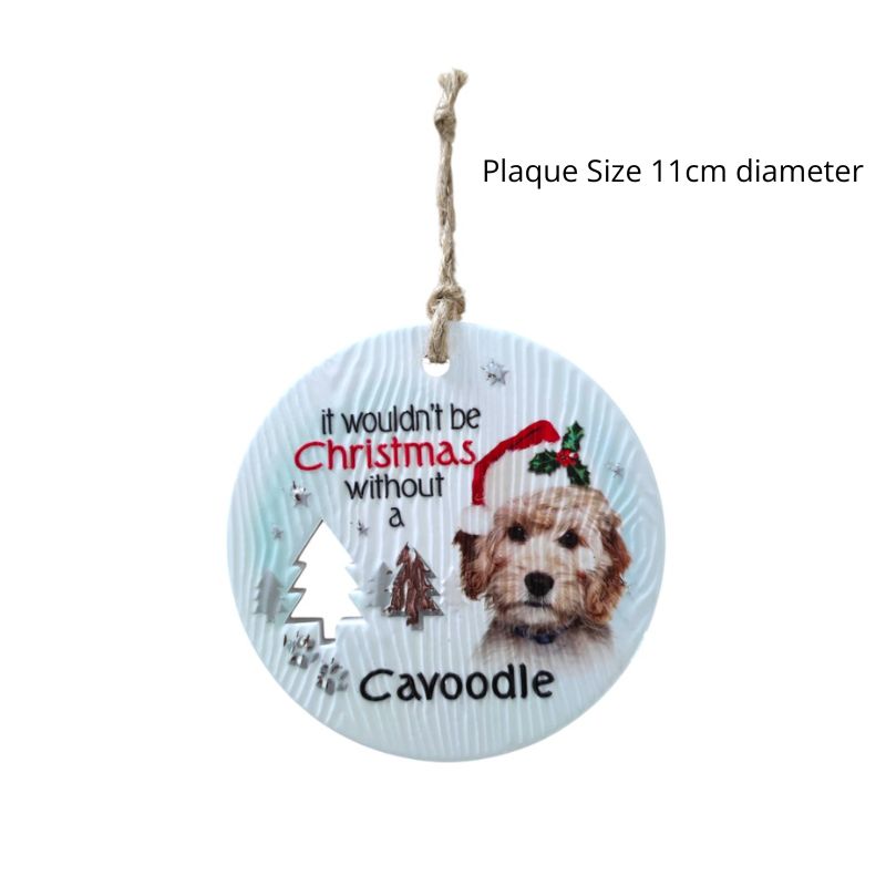 Cavoodle Christmas Wishes Plaque NEW!