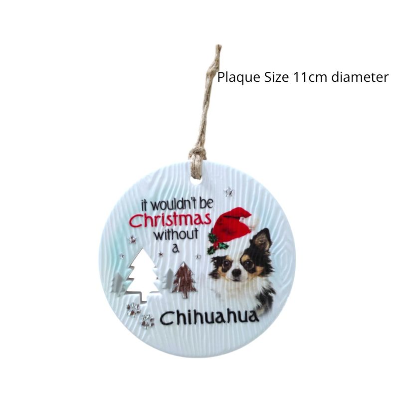 Chihuahua Long Christmas Wishes Plaque NEW!