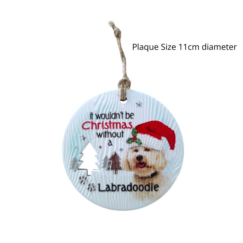 Labradoodle Christmas Wishes Plaque NEW!