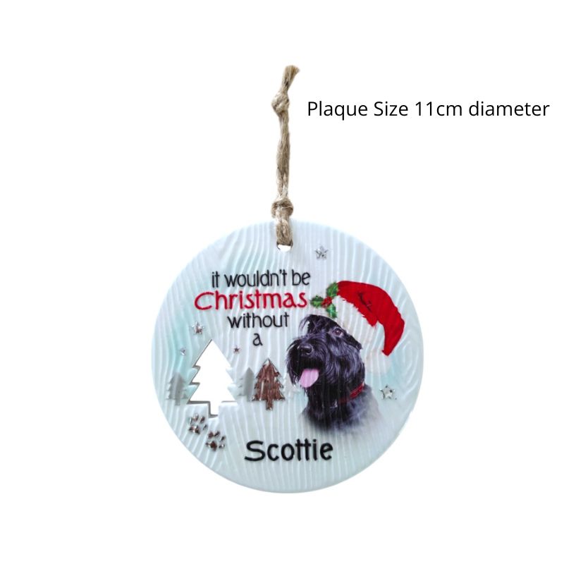 Scottish Terrier Christmas Wishes Plaque NEW!