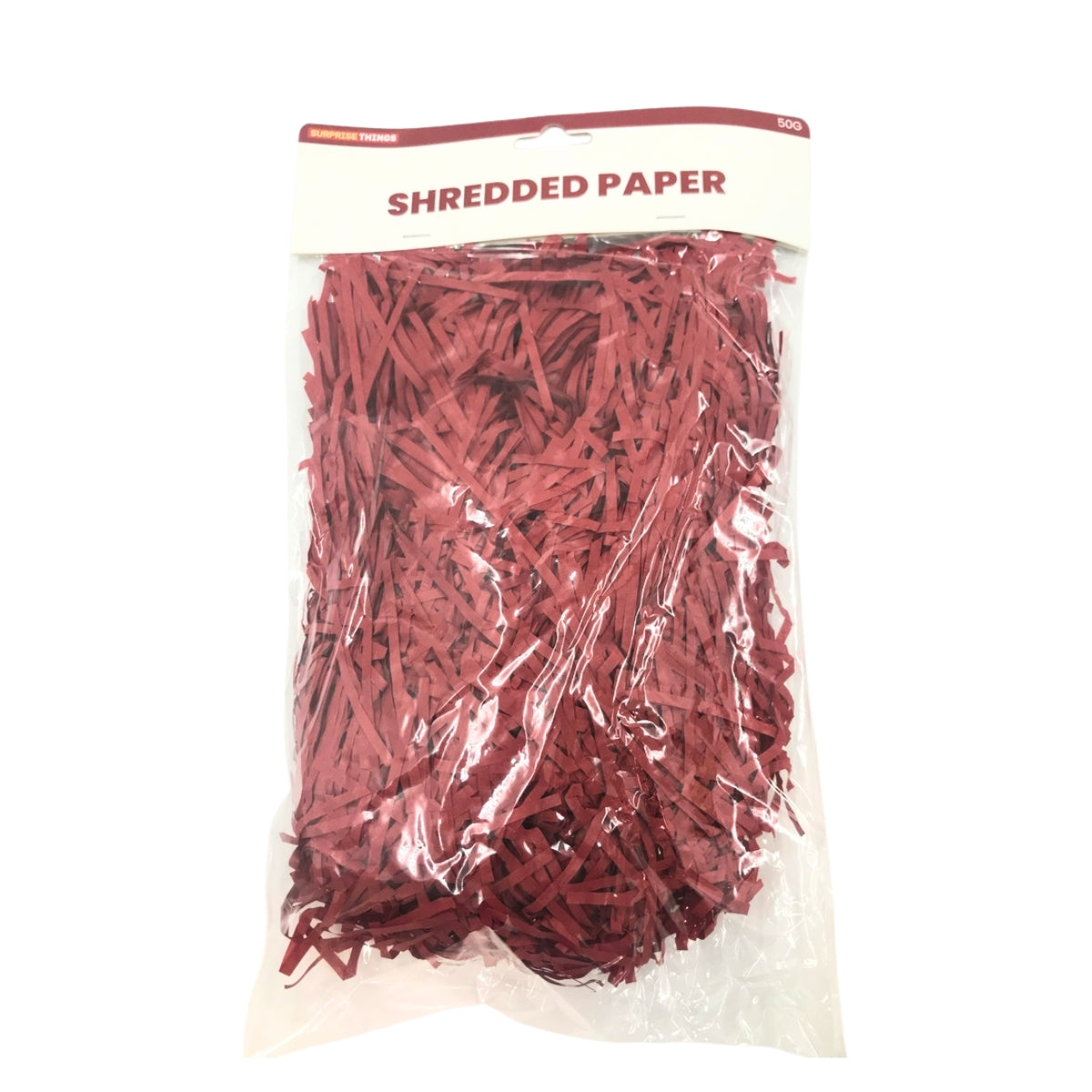 Red Shredded Paper Filler 50g