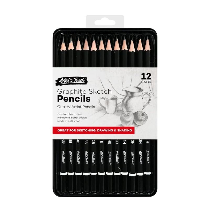 Artist Touch Graphite Sketch Pencils 12 Pack