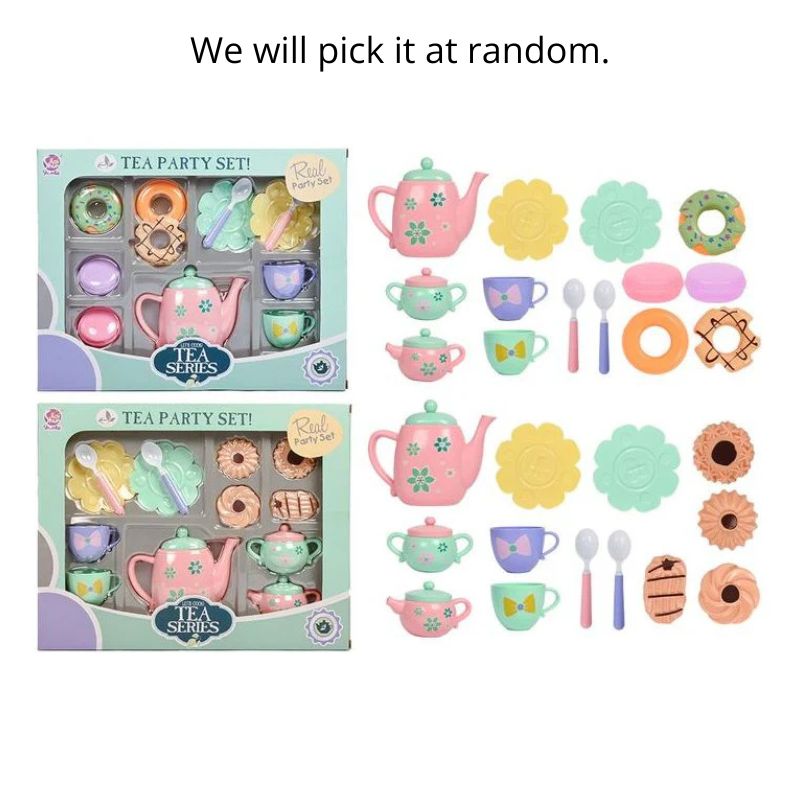 12-13pce Tea Set w/Biscuits & Donuts