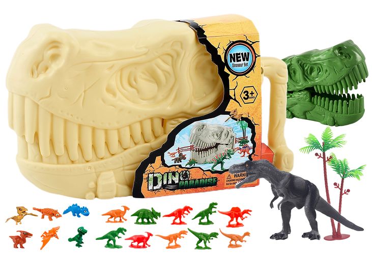 10pce Dino Skull Case w/DIY Figures 23cm