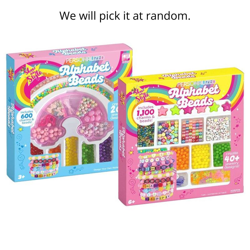 1pack DIY Alphabet Beading Kit