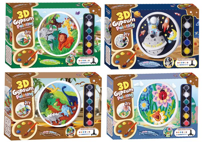 1pack 3D DIY Gypsum Painting Set