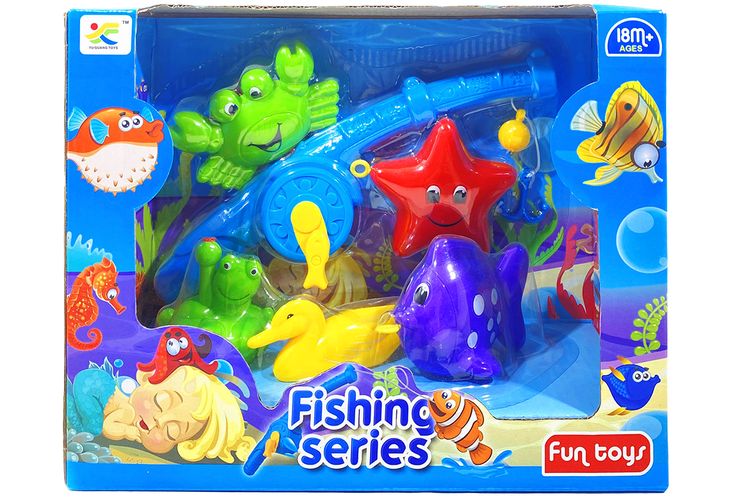 6pce Baby Toy Fishing Set