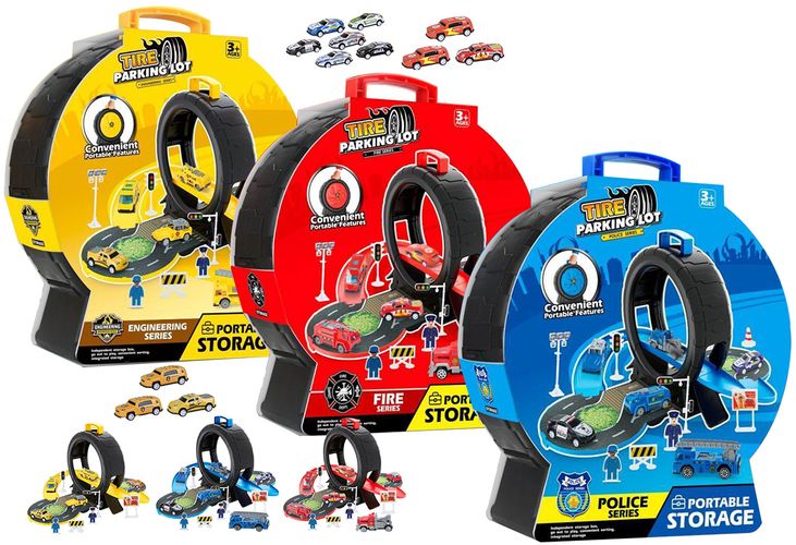 10-11pce Utility Wheel Garage Sets 3Asst