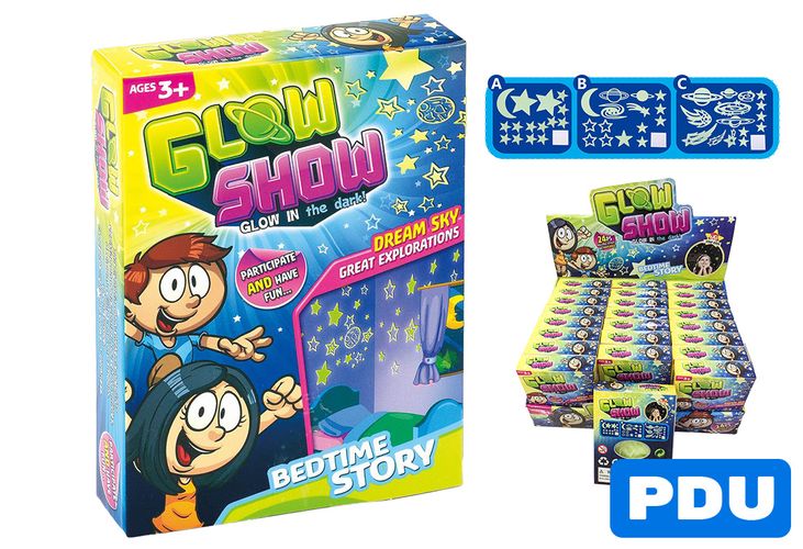 15pce Glow In The Dark Star Stickers