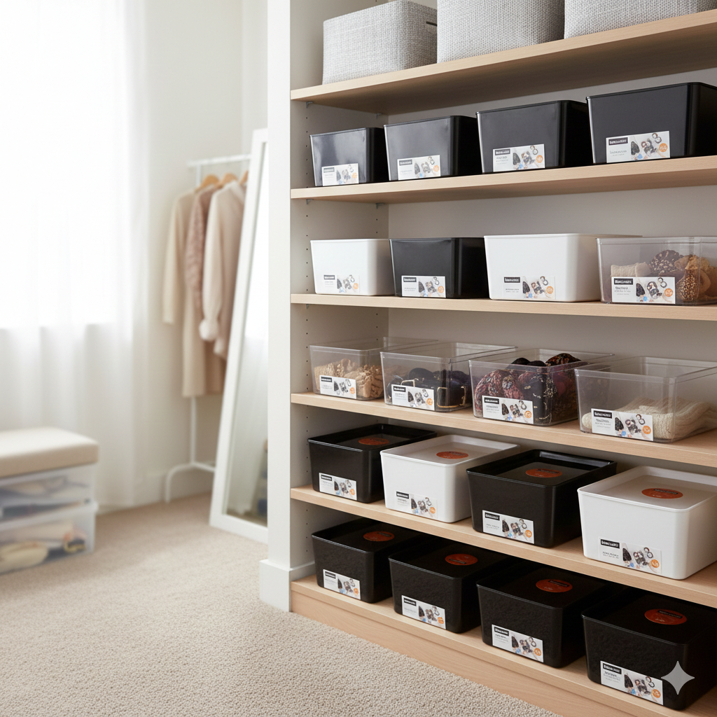 CRYSTAL TIDY BOX 1.5L 17.5X13X8CM CLEAR