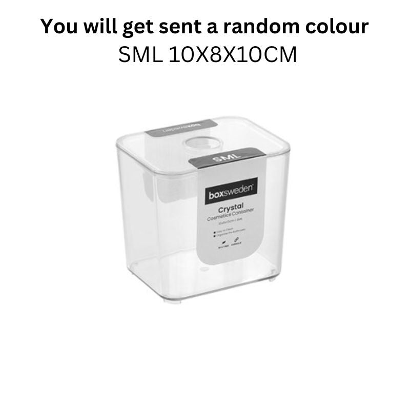 CRYSTAL COSMETICS CONTAINERSML 10X8X10CM