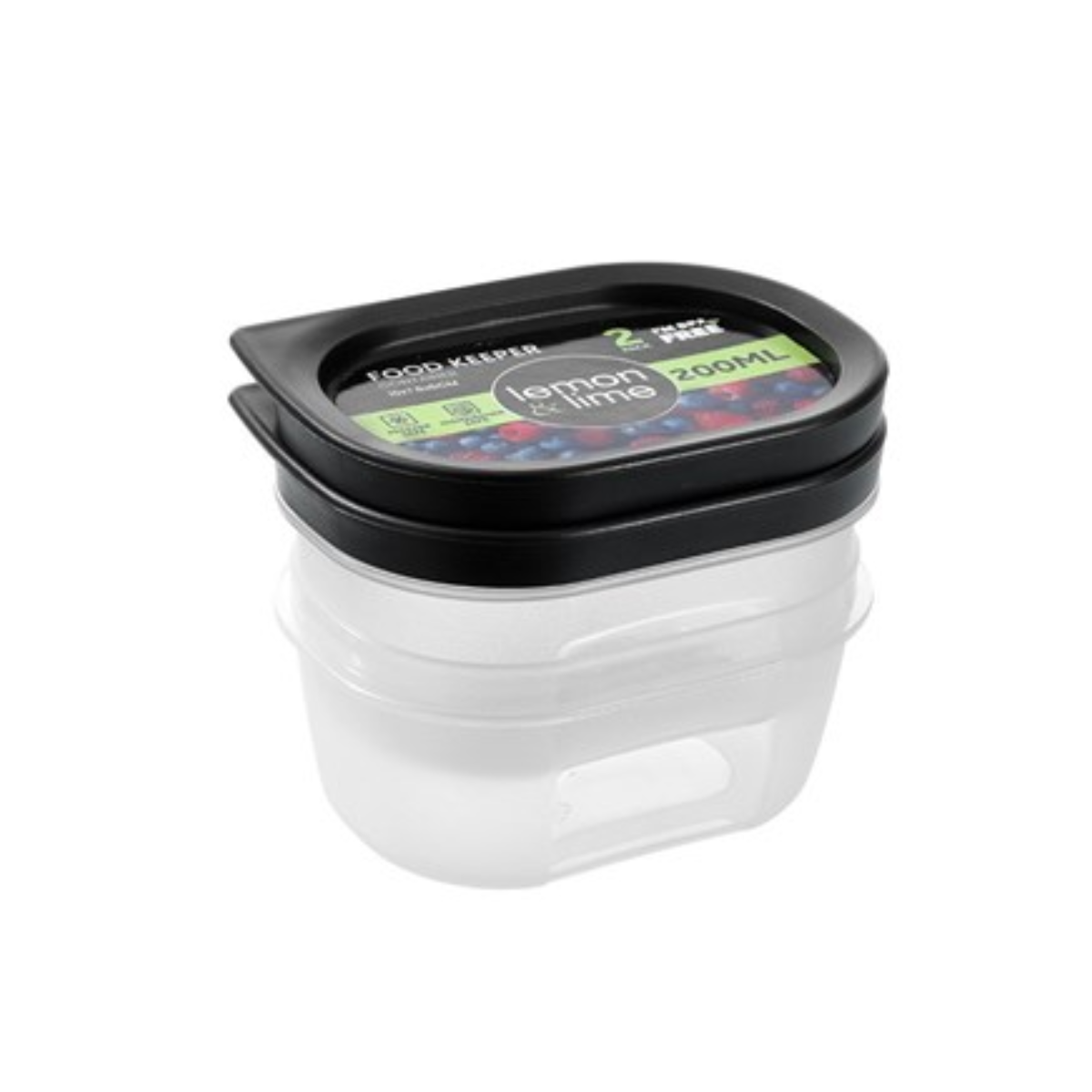 Food Keeper Containers 2 Pack – 200ml, 10 x 7.5 x 5cm
