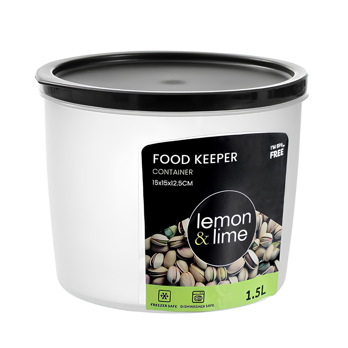 Round Food Keeper Container – 1.5L, 15 x 15 x 12.3cm