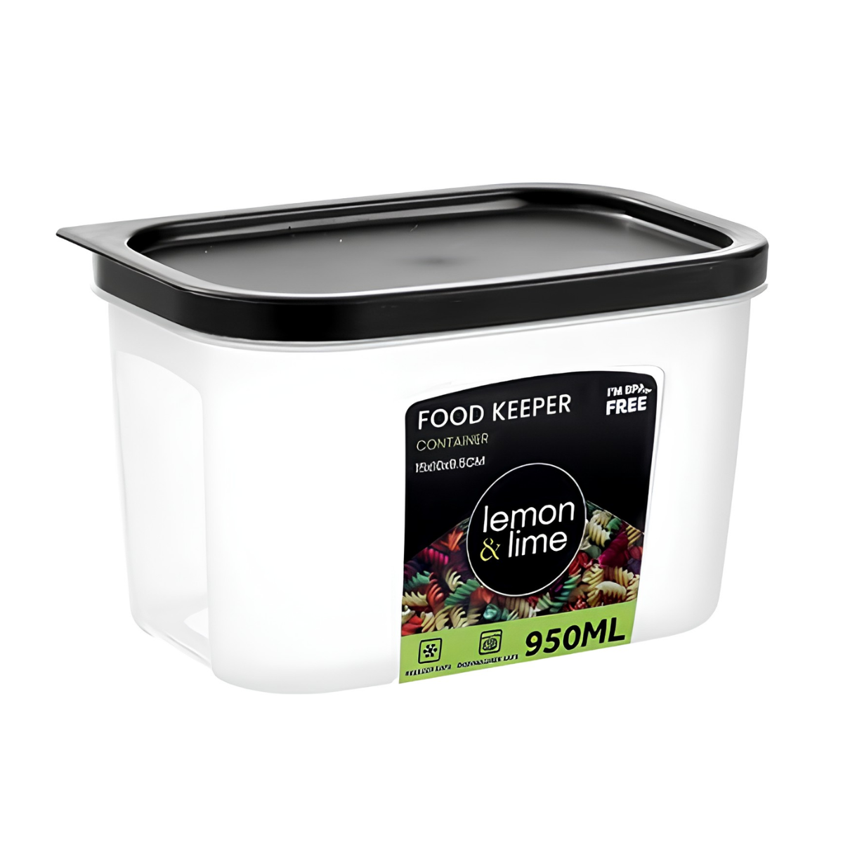 Rectangular Food Keeper Container – 950ml, 15 x 10 x 9.3cm