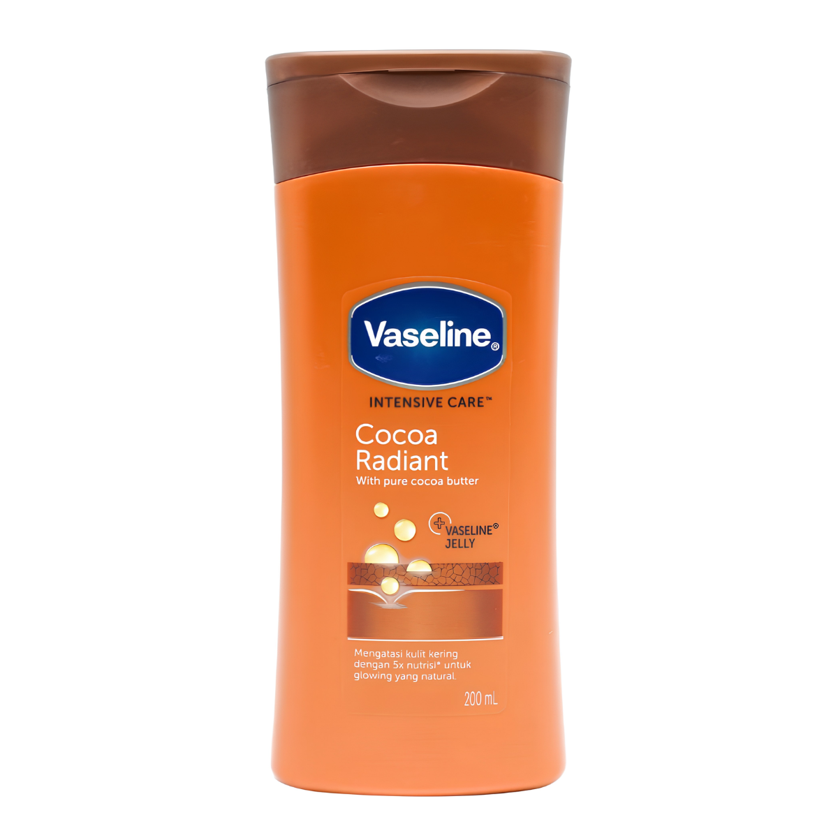 Vaseline Intensive Care Cocoa Radiant Body Lotion 200mL – Deep Moisture for Dry, Dull Skin