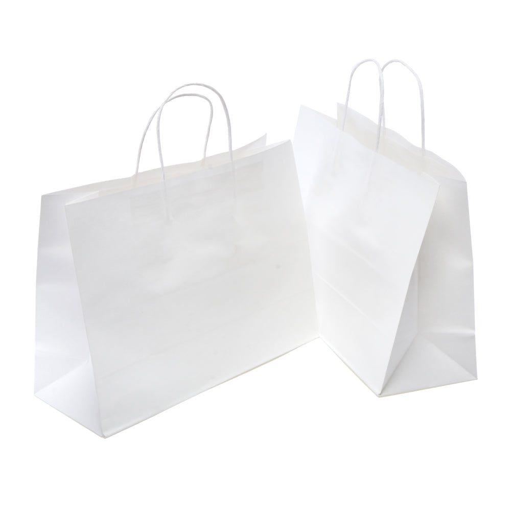 White Kraft Paper Bags 2pk – 25x31cm