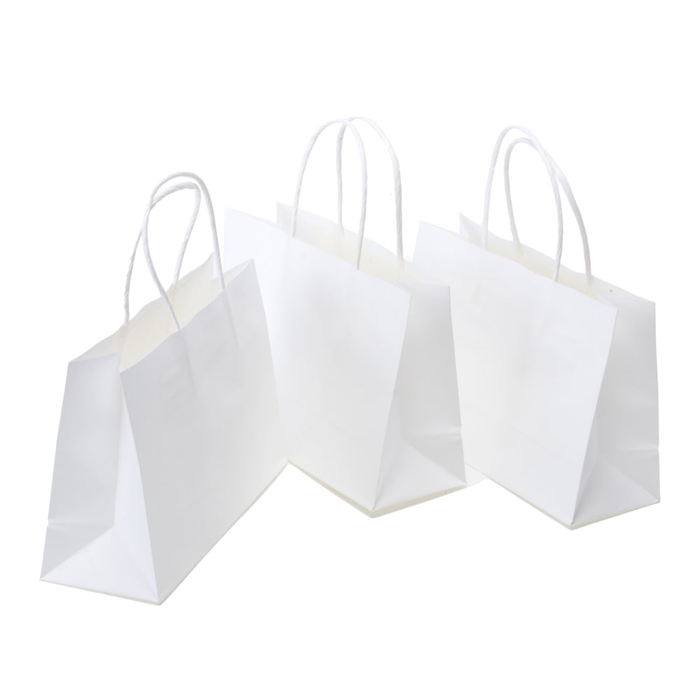 White Kraft Paper Bags 3pk – 21x15cm