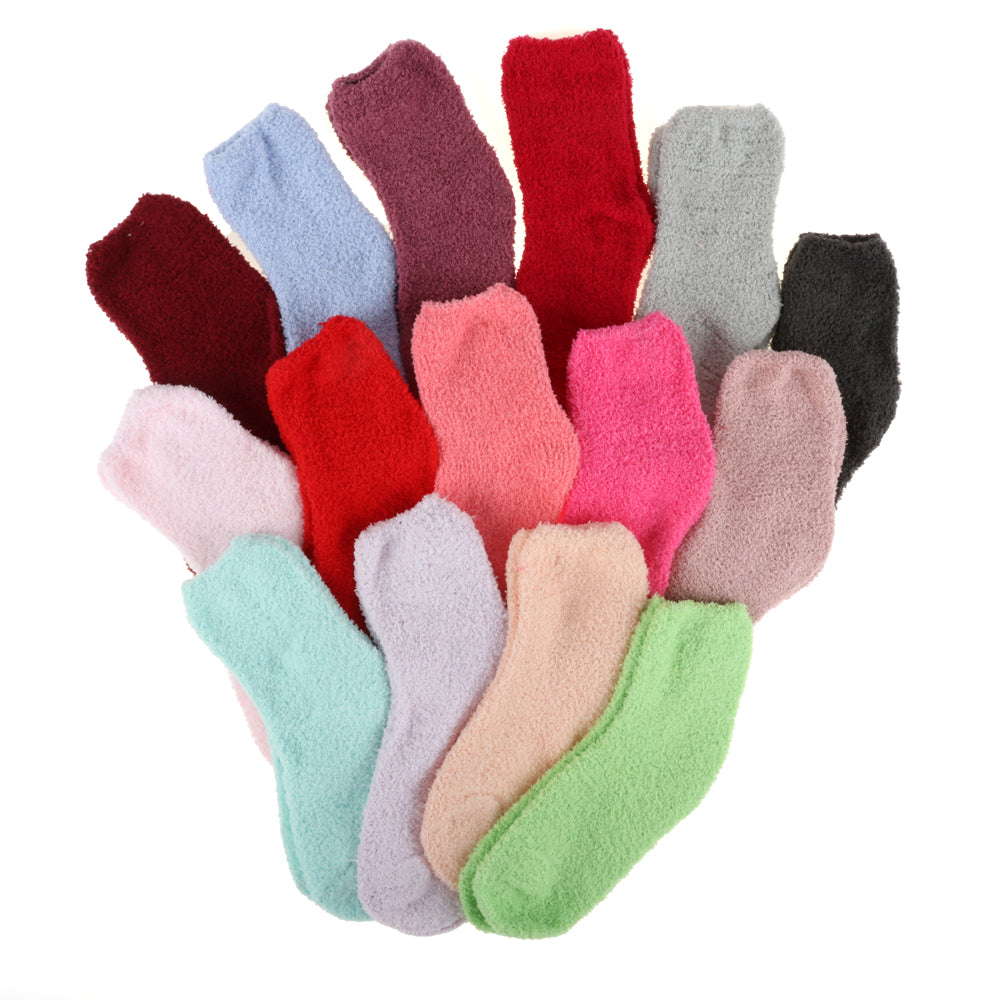 Womens Plain Crew Socks NZ – Microfibre Soft 3 for $5