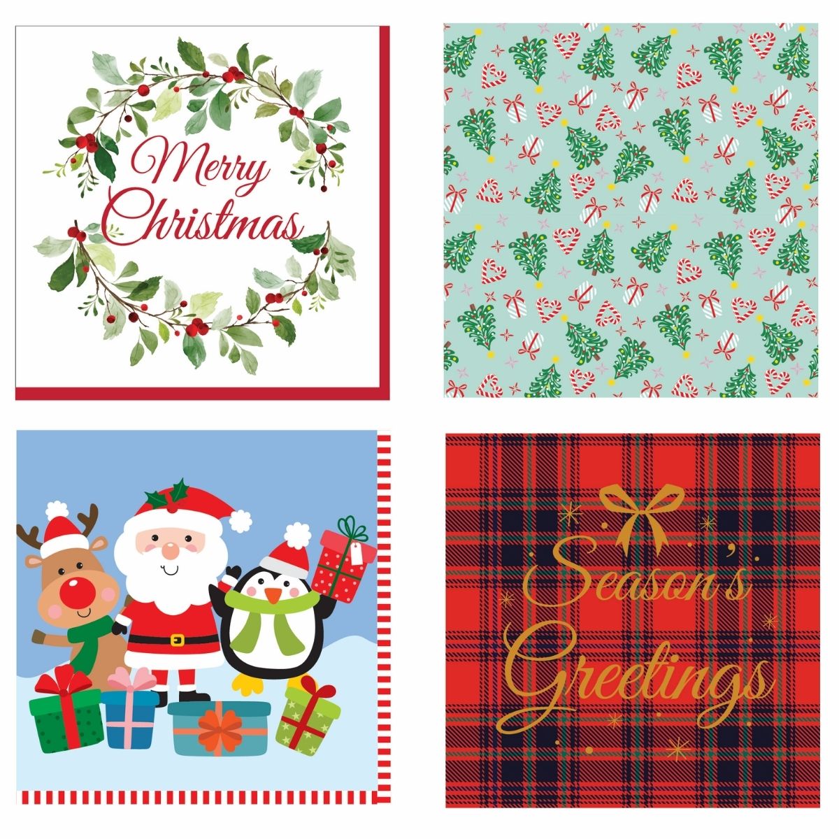 NAPKINS PRINTED DESIGNS 20pk