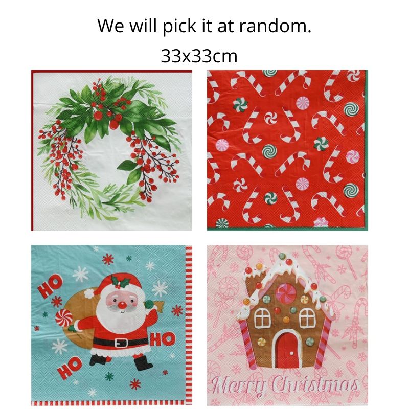Napkins Printed Designs 20pk