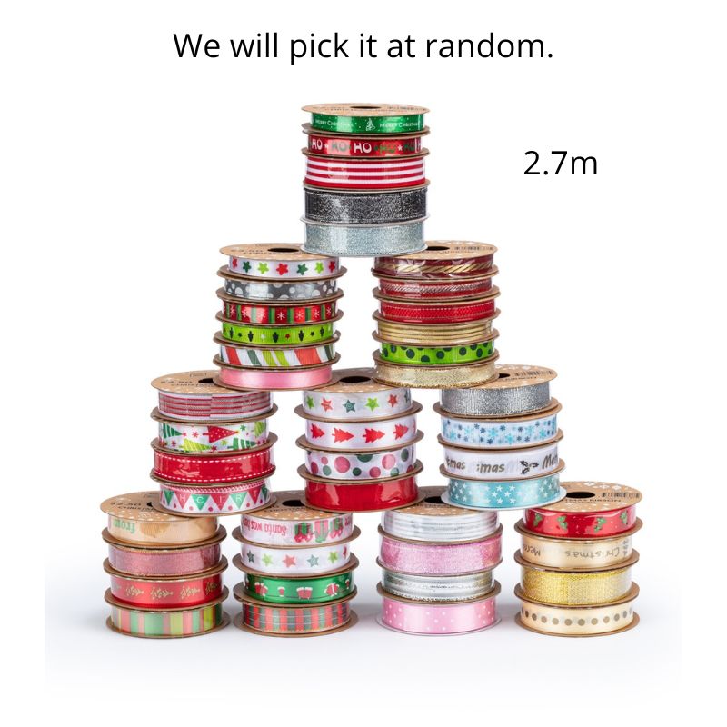Ribbon Festive Mix 2.7m