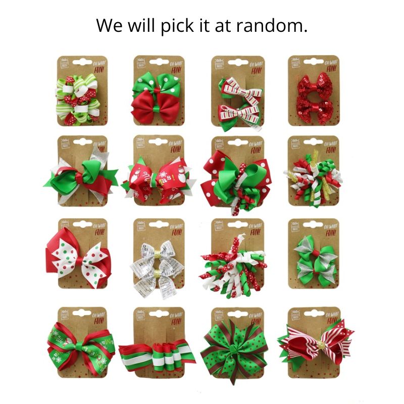 Hair Clip Ribbon Bows Mega Mix