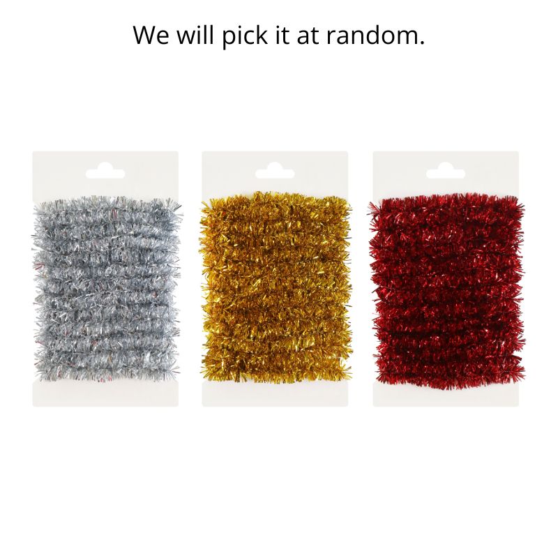 Mini Tinsel 2.7m Asst
