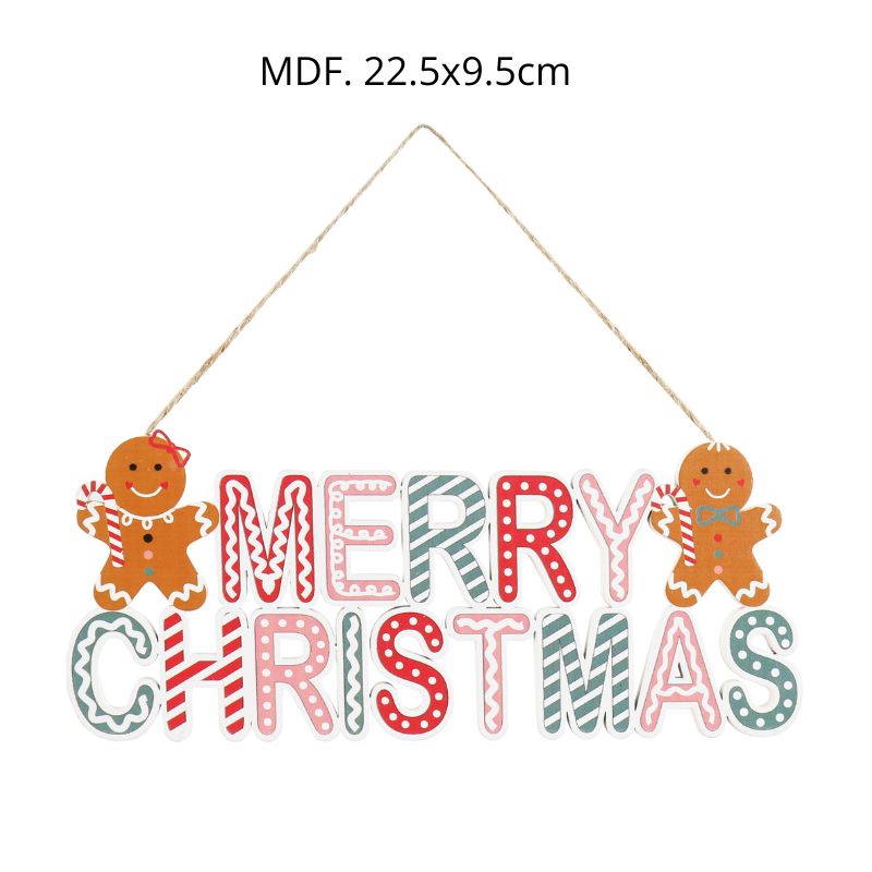 HANGING GINGERBREAD CHRISTMAS SIGN