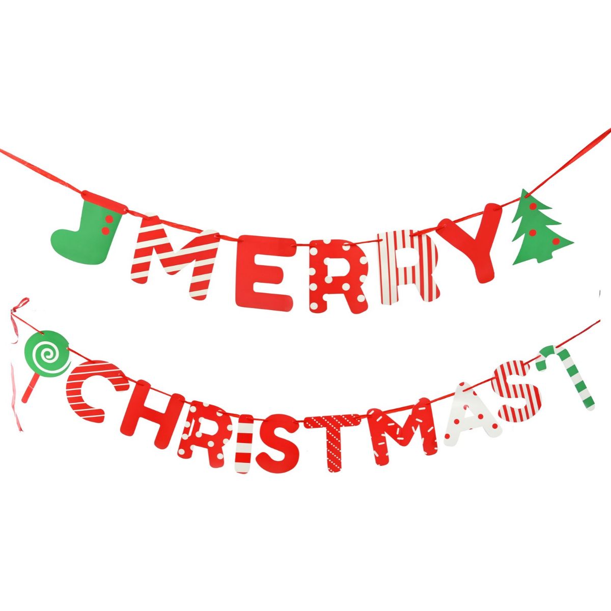 Merry Christmas Paper Banner 3m