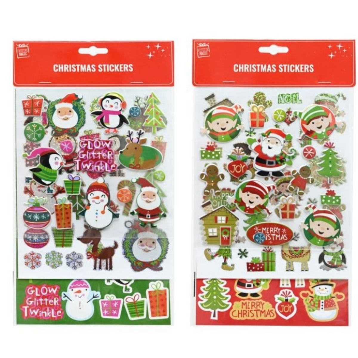 Laser Character Stickers 3 Sheets Assorted