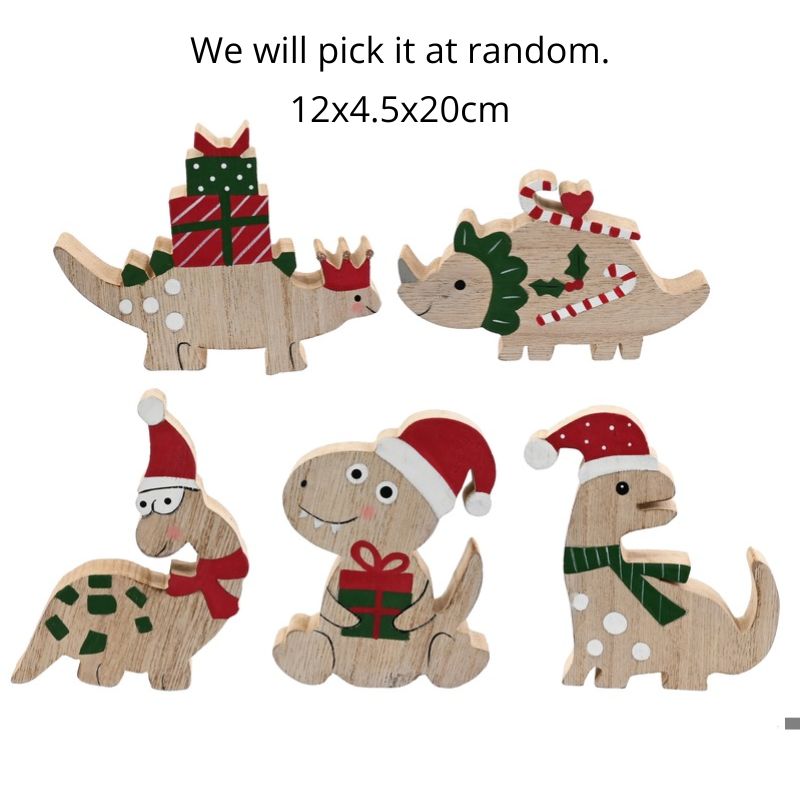 Christmas Table Dinosaur Asst