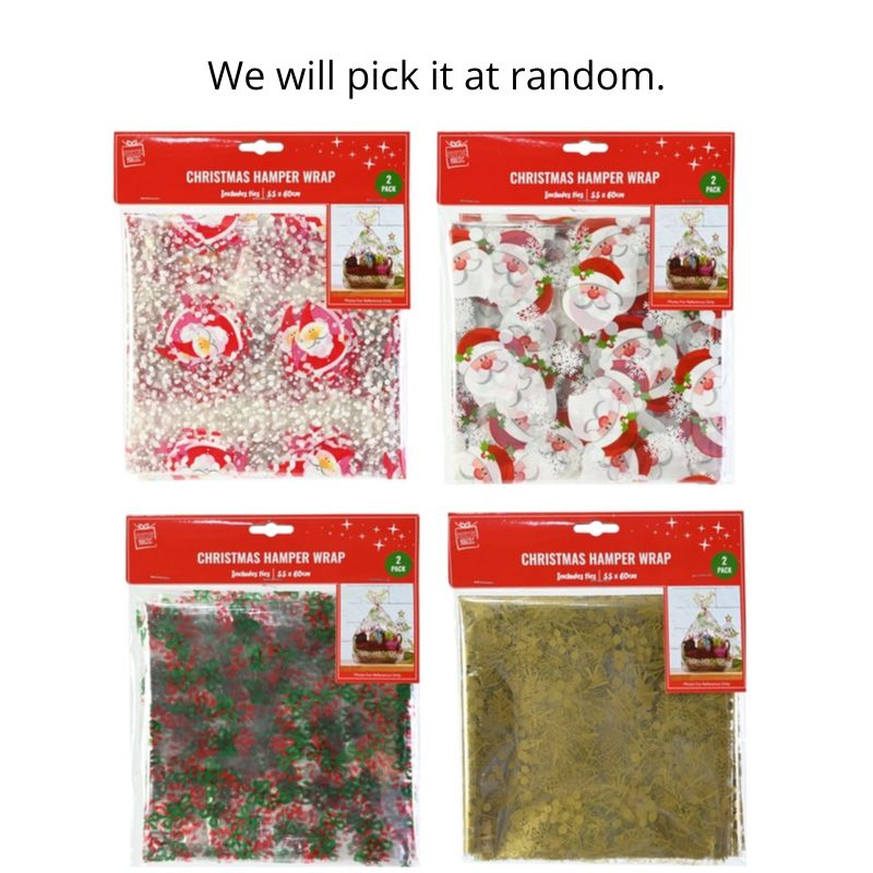 Hamper Bag Printed 2pk