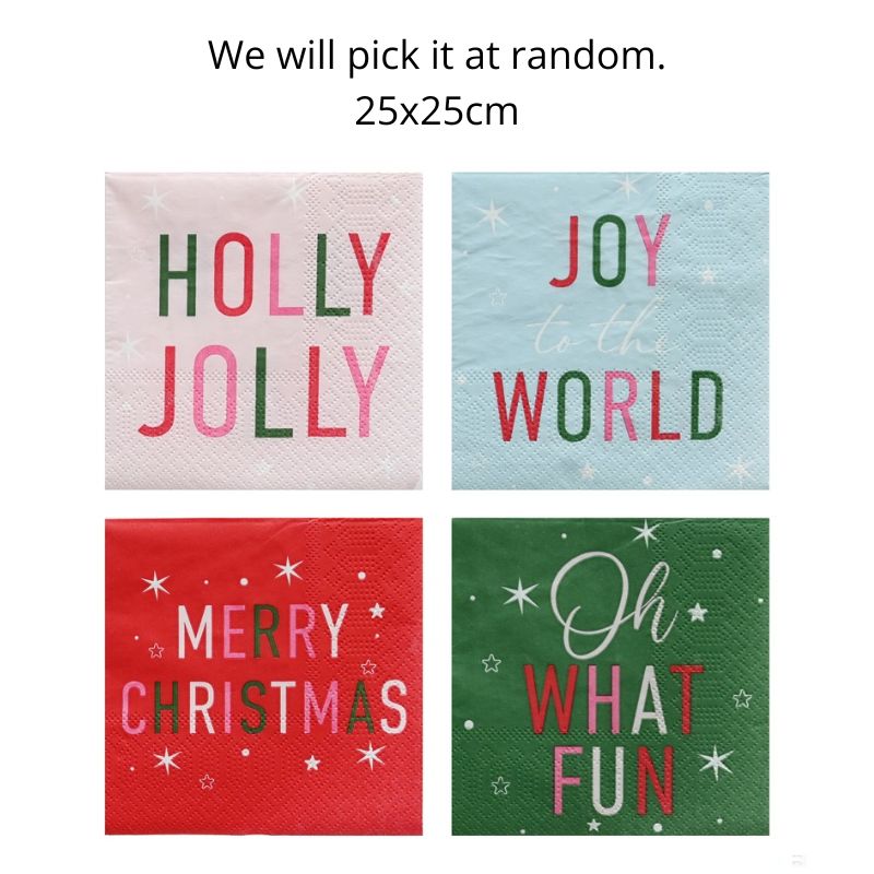 Cocktail Napkins 24pk Asst