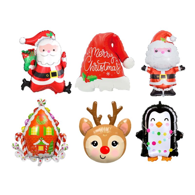 Foil Christmas Balloon Mega Mix Asst