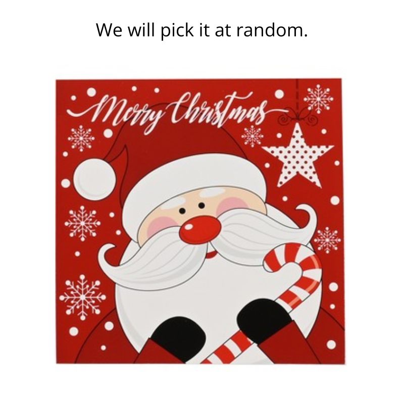 Cards Square Christmas Characters 8pk
