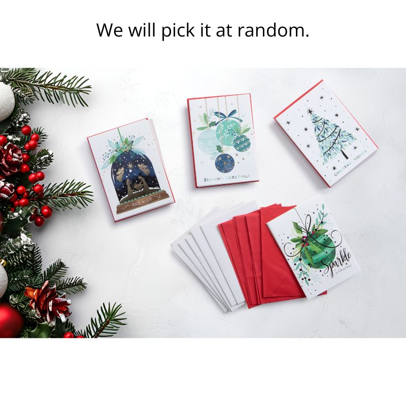 Cards Blue-Green Foiled Traditional 10pk