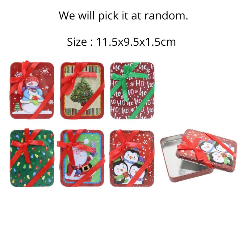 Gift Card Tin w/Ribbons Asst SRT