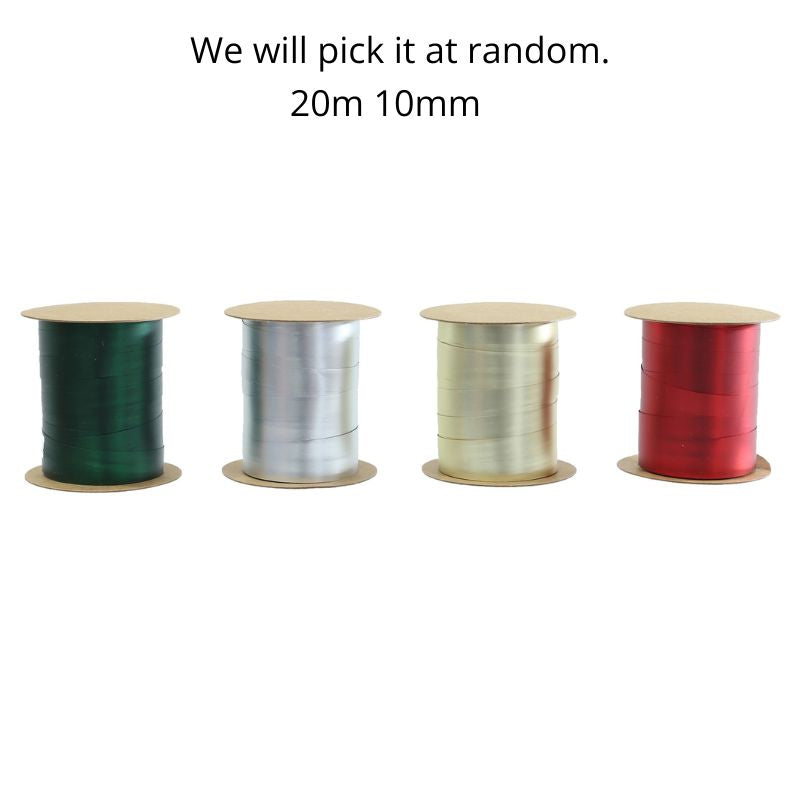 Ribbon Matte Metallic 20m 10mm SRT Asst