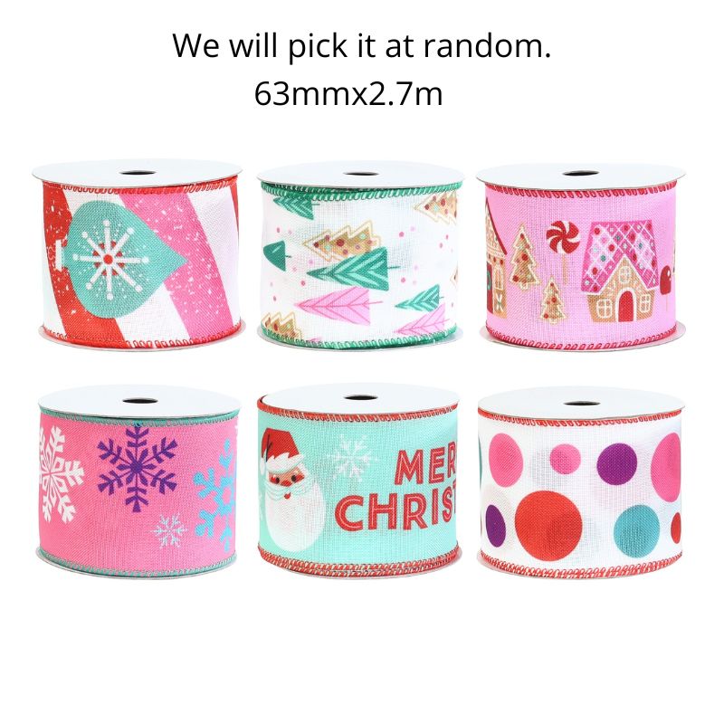 Ribbon Candyfloss Mix 63mmx2.7m Asst