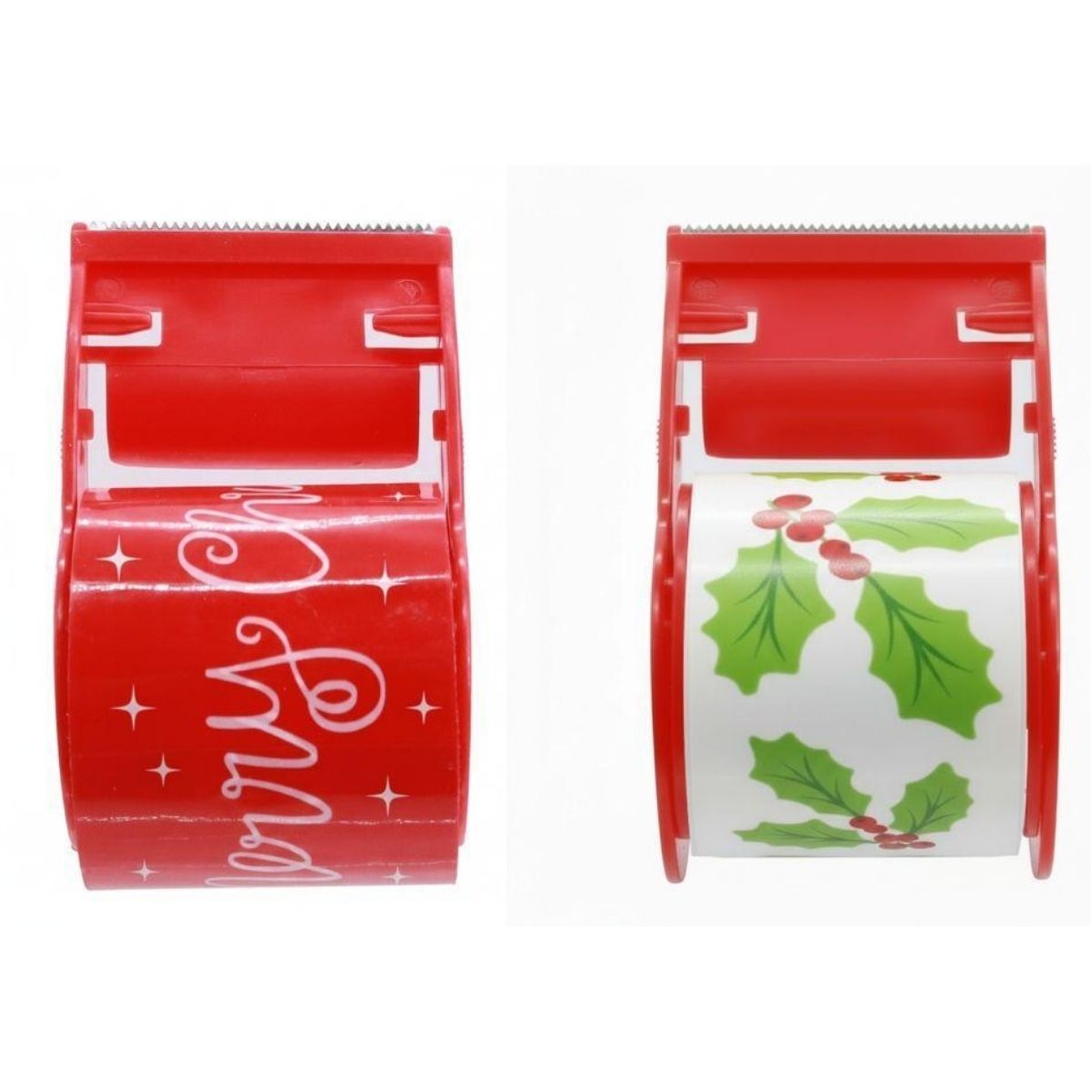 Christmas Printed Tape with Dispenser 15m x 48mm Assorted