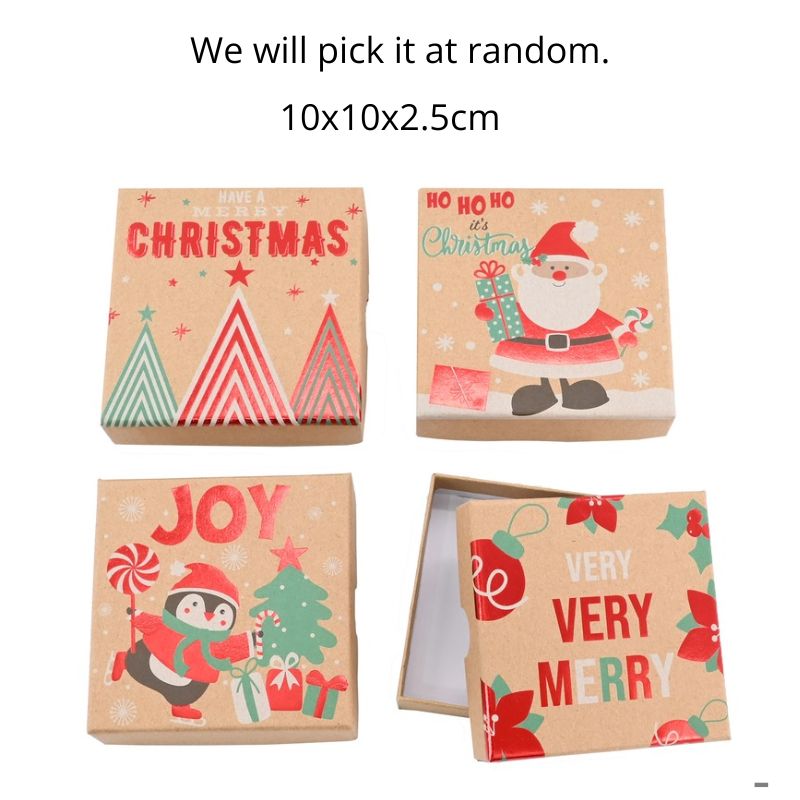 Gift Box Kraft Foiled SRT Asst