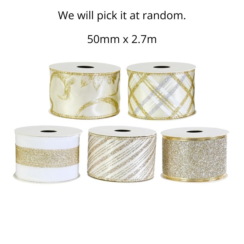 Ribbon 50mmx2.7m Champagne