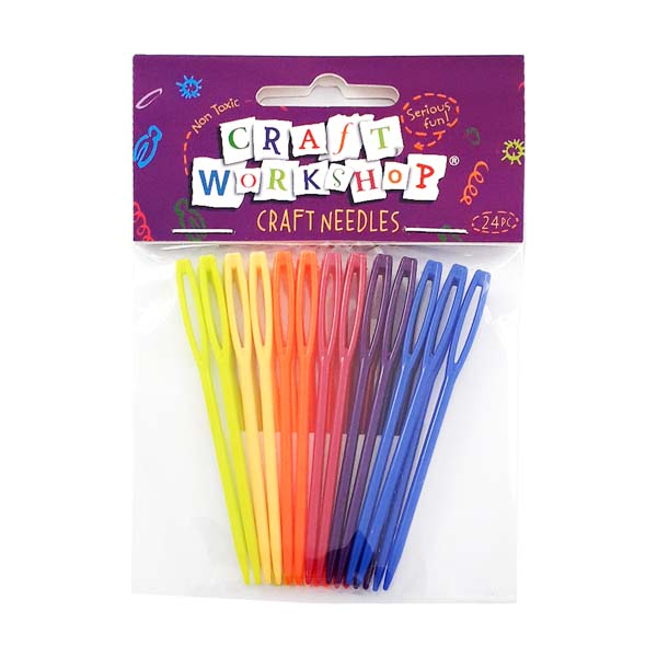 Craft Needles Colour Plastic 24pc image 0