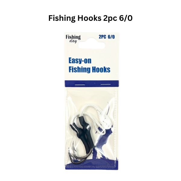 Easy-on Fishing hooks 2pc 6/0 image 0