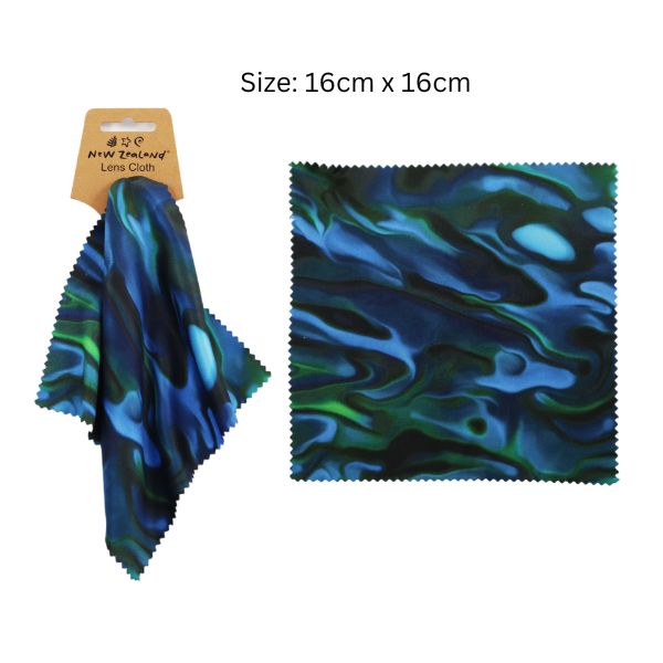 Microfibre Lens/Cleaning Cloth NZ Paua 16cm image 0